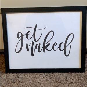 Get Naked Bathroom Frame (weathered black) 11x14